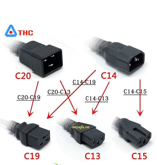 Dây cáp nguồn C13-C20 chính hãng 